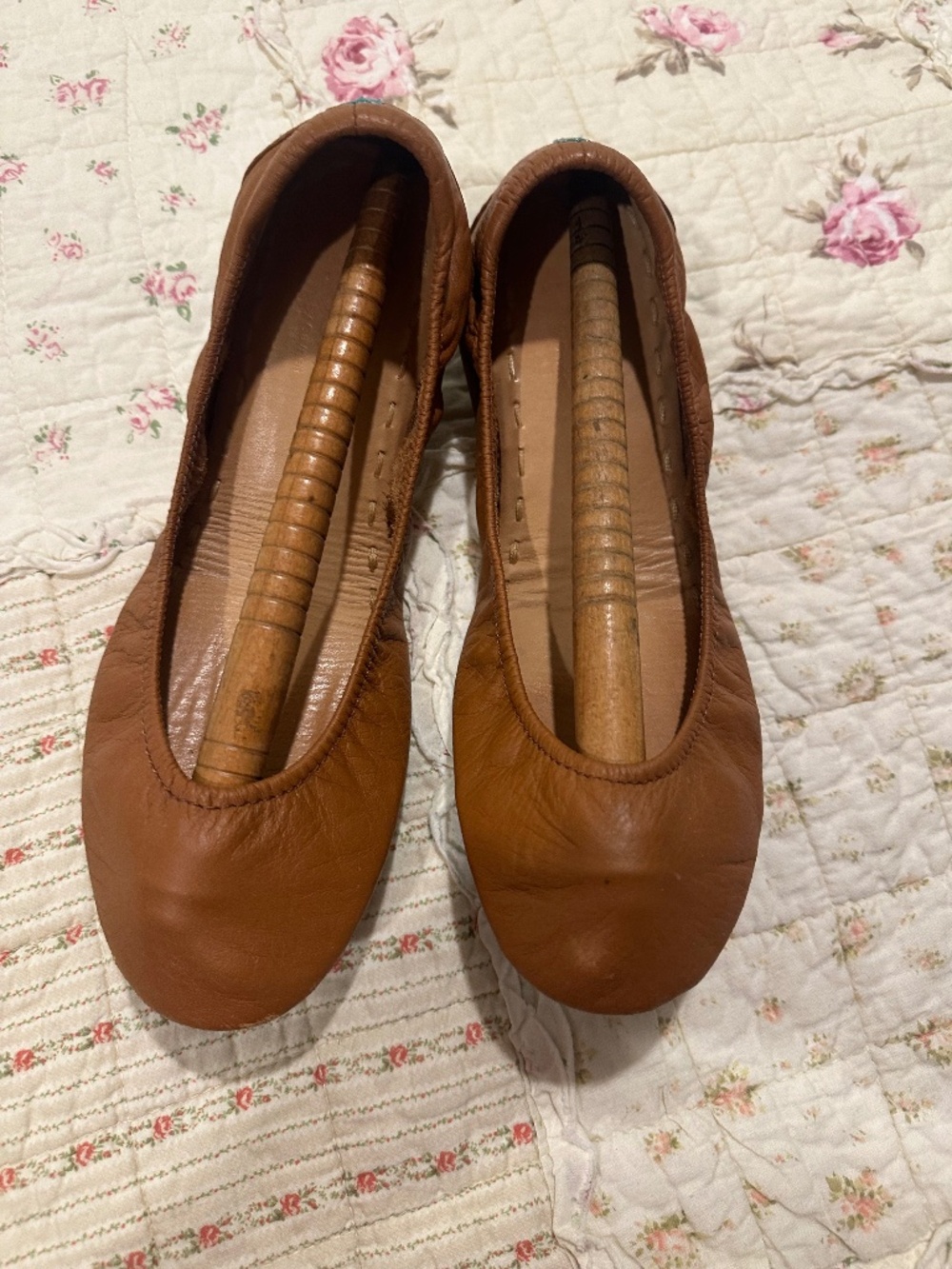 Tieks Italian Leather Flats Chestnut